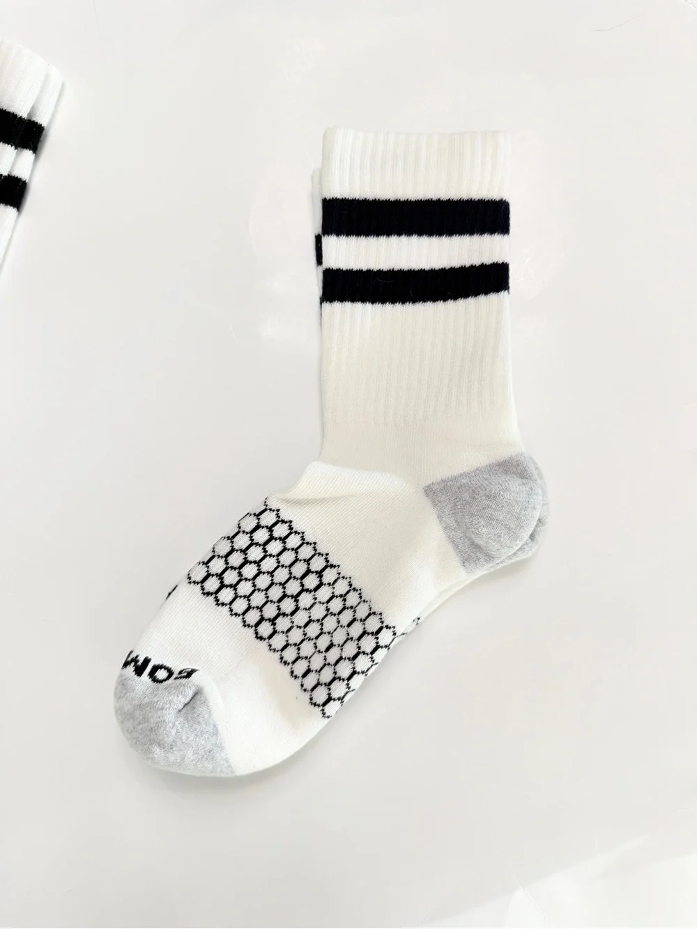 BOMBAS 2 Pair! Women's Vintage Stripes Quarter Sock LG